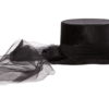 night frights vampire attire gothic victorian black velvet top hat with tulle