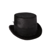 night frights vampire attire gothic victorian black velvet top hat with tulle