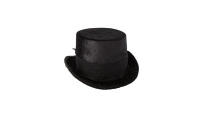 night frights vampire attire gothic victorian black velvet top hat with tulle