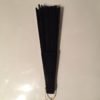 gothic black sequined victorian wedding fan closed side view