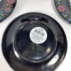Night Frights Black Sugar Skull Day of the Dead Appetizer Dessert Salad Plate Reverse