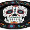 night frights sugar skull day of the dead platter side view