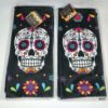 night frights sugar skull day of the dead housewares towel