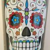 night frights sugar skull insulated tumbler cup close up