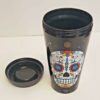 night frights sugar skull day of the dead insulated tumbler cup lid