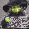 Night Frights Believe in Magic Halloween Witch Doll Shelf Sitter Decoration