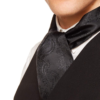 black satin gothic vampire ascot