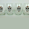 Night Frights Day of the Dead Sugar Skull Stemless Wine Glass