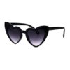 night frights retro vintage valentine heart sunglasses black