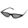night frights retro vintage 1960s vampire narrow cat eye goth sunglasses black
