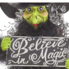 Night Frights Halloween believe in magic witch doll shelf sitter decoration